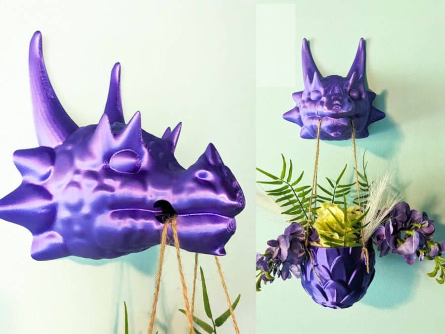 Hanging Dragon Planter stl file